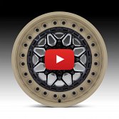 Black Rhino Alpha Matte Black Desert Sand Custom Truck Wheels 4